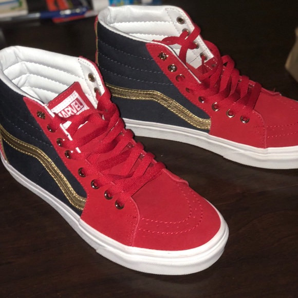 captain marvel vans size 9